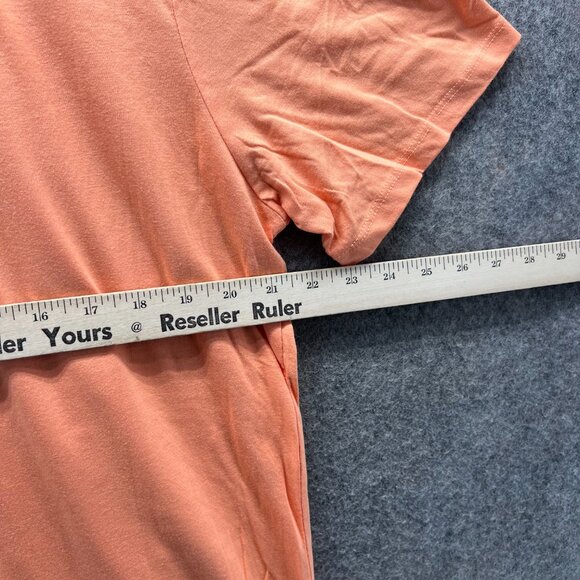 Guess Shirt Mens XL Orange Crewneck Spell Out Logo Cotton Extra Large Tee New - Picture 2 of 11